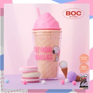 Bo Cuisine / Snoopy Ice Cream Tumbler 450ml / Pink Ice Cream Dome Cup