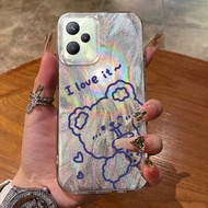 Case For Realme C35 C30 C30s Narzo 50A Prime 50i Milk Tea Drinking Bear Phone