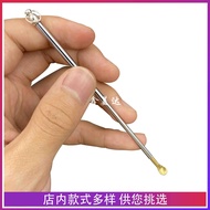 Handmade Copper Ear Spoon Ear Spoon Telescopic Ear Spoon Ear Picking Tool Ear Picking Old-fashioned 