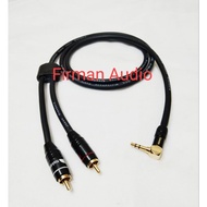 Aux Cable 50cm-5mtr Jack Mini Stereo 3.5mm Model L To RCA Nakamichi Audio Cable