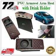 Perodua Bezza - PVC Armrest Arm Rest with Drink Holder