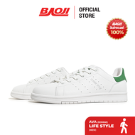Baoji บาโอจิ รองเท้าใบผ้าใบชาย รุ่น AVA สีขาว-เขียว