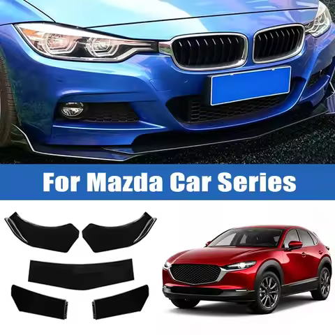 5Pcs Car Front Bumper Separator Bumper Lip Body Kit Duck Lip Separator For Mazda 3 6 CX3 CX5 CX7 CX9