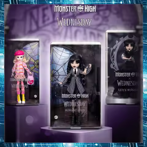 Barbie 100% Original Extra Joint Moveable Dolls Wednesday Addams for Girls Articulated Dolls for Gir