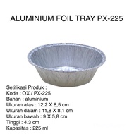 PX 225 Aluminum Foil Cup Container PX 225 Oval Aluminum Foil/ 225ml