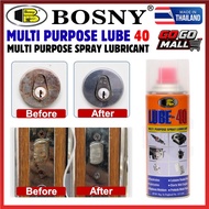 BOSNY LUBE 40 MULTIPURPOSE ANTI RUST SPRAY ANTI KARAT SPRAY MOTOR HOME CAR SPRAY LUBE 4D WD40 (MADE 