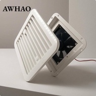 [AWHAO] RV Side Exhaust Fan Heat Dissipation RV Side Vent Fan Wht 5v Low Noise Usb