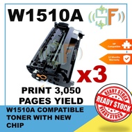 3 Units Compatible 151A Toner with NEW CHIP W1510A for Laserjet Pro 4003dn 4003dw 4003n MFP 4103dw 4