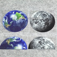 Fun Unique Earth Moon Moon Crater HD Car Sticker Window Glass Sticker Rear Sticker Locomotive Sticke
