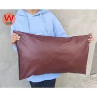 Leather Pillow Use To Sleep Prevent Dust Mites Easy Clean. Size 60x35cm.(14x22 Inches)