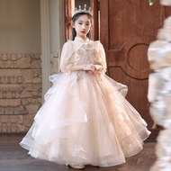 Haute Couture Dress Girl Flower Child Wedding Little Girl Fancy Birthday Princess Dress Haute Coutur