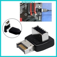 KOKO USB Connectors Adapter USB3 1 Type-E 90 Degree Converters Adapter Case Front Type E Desktop Com