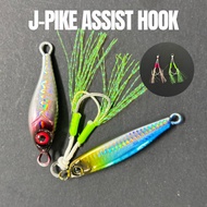 【KTE】J-Pike Double Fishing Assist Hook Mata Kail Jig Hook for Metal Jig 40g-200g Fishing Hook Mataka