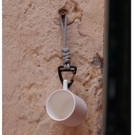 Convenient Ceramic Espresso Cup with Rope Camping Cup Takeaway Espresso Cup Tea Cup Water Cup Mini T