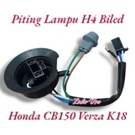 H4 biled headlight socket cable for honda cb150 Verza k18 piting biled H4 Verza