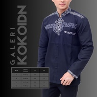 BAJU KEMEJA KOKO PRIA LENGAN PANJANG KOMBINASI BATIK SM L XL TERBARU