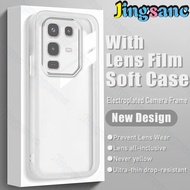 Jingsanc [Có Tấm dán bảo vệ ống kính] Ốp trong suốt cho infinx Note 50/infinx Note 50 Pro Ốp Ốp lưng