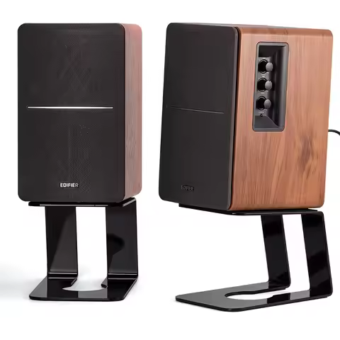 2Pack Desktop Speaker Stand for Edifier R1280DB R1280T Bookshelf Computer Speakers Tilted Speaker Ri