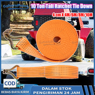 10 Ton Tali Ratchet Tie Down promo murah rachet tie down 10 ton x4/6/8 10 meter ，Ratchet tie down 10