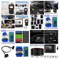OBD OBD2 Scanner ODB 2 ELM327 Reader Fault Code Diagnostic Head Up Hud LCD Meter Guage Bluetooth Ecu