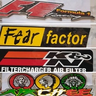 (Buy 1 Free 1) STICKER PELEKAT MOTOR HELMET # HASTAG HONDA YAMAHA RS Y15 LC RXZ kawasaki Sticker Ex5