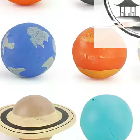 9pcs/Set Simulation The Solar System Cosmic Planet System Universe Model Figures Teaching Materials 