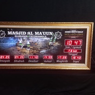 Jam Masjid Digital Tilawah Promo Jam Sholat Digital Masjid Musholla Dinding Alarm
