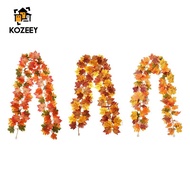 KOZEEY Artificial Maple Vine Garland Maple Leaf Decorative Fall Garland Autumn Hanging Vine Fabric M