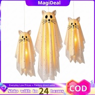 3 Pieces Hanging specters Cats Warm specters Cat with Glowing Light Translucent for Porch Entryway S