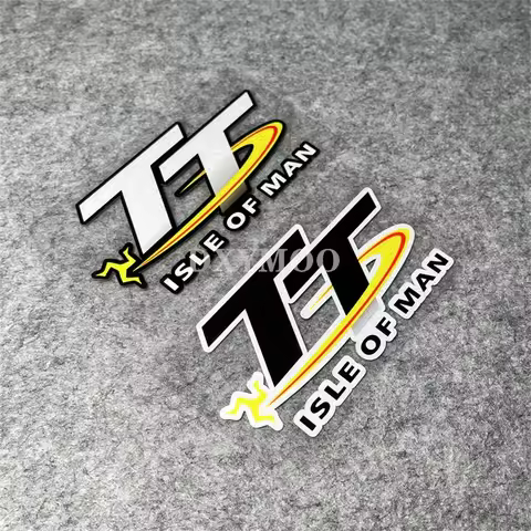 Car Stickers Applique Motorcycle Helmet Racing Bike Decal Tape or TT Isle of Man