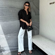 Aevelyn Jeans กางเกงยีนส์รุ่น Lily White Wide Leg High Rise Jeans Premium Japanese Denim