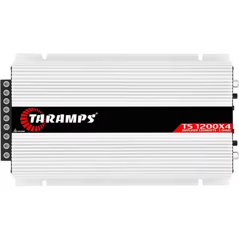 Multichannel Car Audio Amplifier 1200W RMS 4 Channel Class D 2 Ohm Stable Bridged