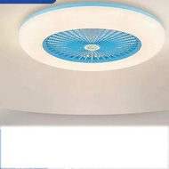 DDS - 現代吸頂電風扇吊燈（A款天空藍-無極調光-遙控+智能款）#N270_009_260