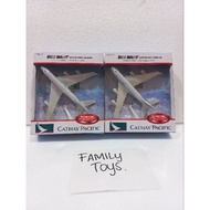 10 10 CATHAY PACIFIC A380-3 PLANE DIECAST TOY WITH SOUND AND PULLBACK LIGHTS