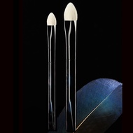 4D Small Kabuki Precision Highlight Concealer Blending Makeup Brush Soft Goat Hair Squared Tapered M