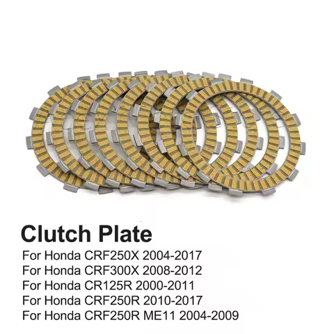 For Honda CRF250R ME11 2004-2009 CR125R CRF 250R 250X 300X 2000-2017 Motorcycle Clutch Plate Frictio