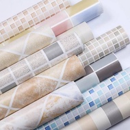 Self-adhesive imitation tile pattern wallpaper stickers, waterproof and thickened, pearles
