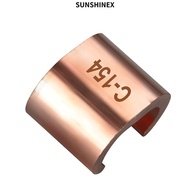 1SUNSHINEX6 Wire Connector, C Type Copper Copper Wire Clip, C Type Clip Buckle Copper Wire Connector