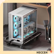 HECCEH CPU Stand, with Caster Wheels Mobile CPU Holder, Universal Adjustable Scalable CPU Tower Hold