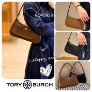 現貨‼️❤️Tory Burch EMERSON漆皮腋下包👜，有黑色及棕色🏾，漆皮料，摸落手感好細膩，光澤感勁靚✨。肩帶可以調節，單肩孭啱啱好，容量日常夠用💼，拉鏈開合，入面好乾淨，細節手工好精緻🧵。