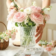 Simple glass flower vase beautiful glass vase -IP888