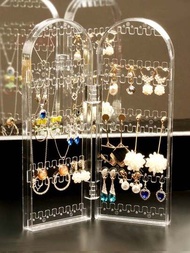1入折疊式屏風式珠寶展示架,適用於項鍊