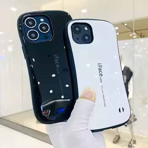 iFace Case For iPhone 16 Pro Max 15 14 Plus 12 11 13 Pro Classic Smooth Glossy Armor Shockproof Luxu