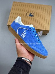 🎀順豐包郵 全新MLB Clubbie LA Dodgers 運動鞋 波鞋 藍色 反絨皮｜Color 蓝色｜Size 36-45