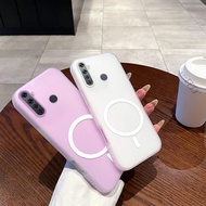 Simple Casing For Realme 5 6 5S 5i 6S 6i C3 C3i Narzo 10 10A 20A Magnetic Attraction Back Cover 2in1