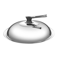 Stainless Steel Universal Pot Lid Household Wok Lid 32cm34cm Wok Pot Lid Transparent Pot Lid Glass L