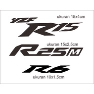 Yamaha R15 R25 R6 logo cutting Sticker Yamaha Sticker Yamaha