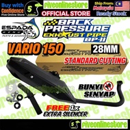 ESPADA Back Pressure BP-II Honda VARIO150 VARIO 150 Racing Exhaust Pipe 28MM Cutting Standard Ekzos 