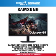 SAMSUNG Odyssey G5 G50D 32" QHD 180HZ IPS Gaming Monitor - LS32DG502EEXXS