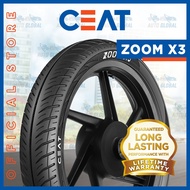 90/100-10  TL Ceat Zoom X3 90/100 - 10 Tubeless Motorcycle Tire
